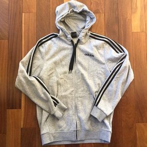 Adidas full zip hooded jacket